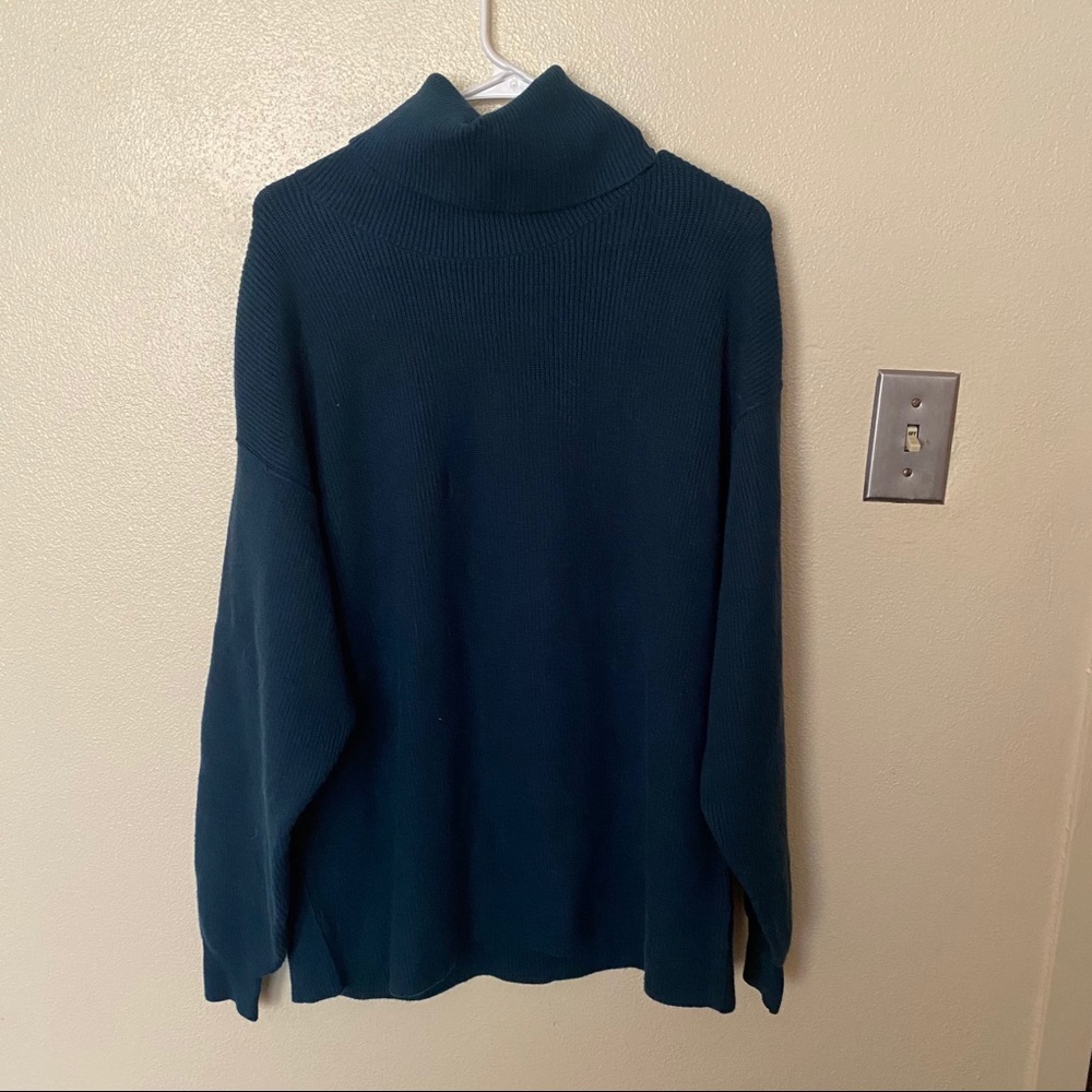 NWT Free People Softly Structured Tunic Jade Blue - Picture 3 of 4